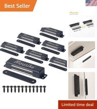 Magnetic Door Latch Set - Durable 90lb Strong Magnets, 8 Black Stainless... - $49.50
