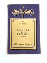 VTG L&#39;ECOLE Des Femmes Comédie Paperback Rare Collectible Moliere Book - £11.14 GBP