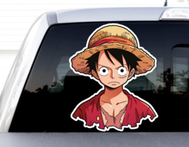 One Piece Anime Cool Monkey D. Luffy Pirate Sticker Decal Truck Car Wall Phone - £3.23 GBP+