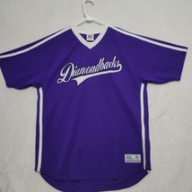 True Fan Arizona Diamondbacks Mens Jersey Sz L Genuine Pull Over V Neck Purple - £22.68 GBP