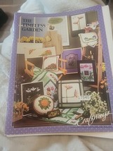The Timeless Garden cross stitch design book with iron on transfer - $5.65