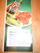 Vintage 7-UP Recipe Print Magazine Advertisement 1965 - $5.99