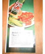 Vintage 7-UP Recipe Print Magazine Advertisement 1965 - $5.99