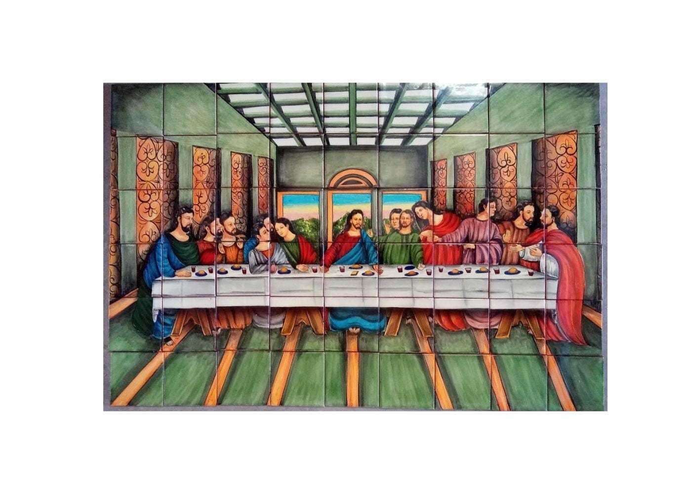 Mexican Talavera Mural HQ - La última Cena - - $399.00