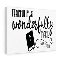  Psalm 139:14 Fearfully and Wonderfully Bible Bible Verse Canvas - $75.99+