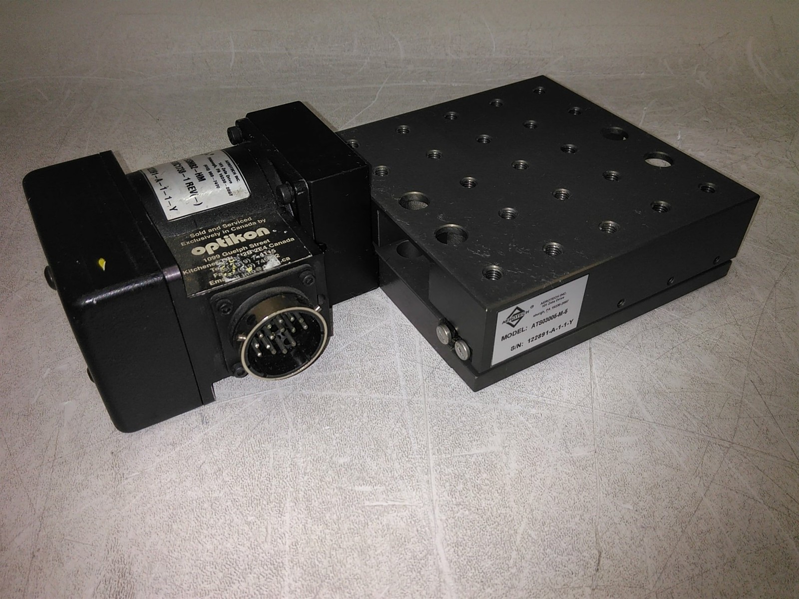 Aerotech ATS03005-M-5 Mechanical Linear Stage and 50SMB2-HM Defective AS-IS - $69.04