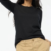 J Crew Black Cotton Teddie Sweater Size Small - £35.97 GBP