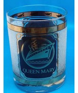 Disney Queen Mary Spruce Goose Glass Tumbler Rocks Hiball 22K Gold  - €10,64 EUR