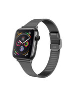 Black Stainless Steel Apple Watch Band 42MM - $35.52 CAD