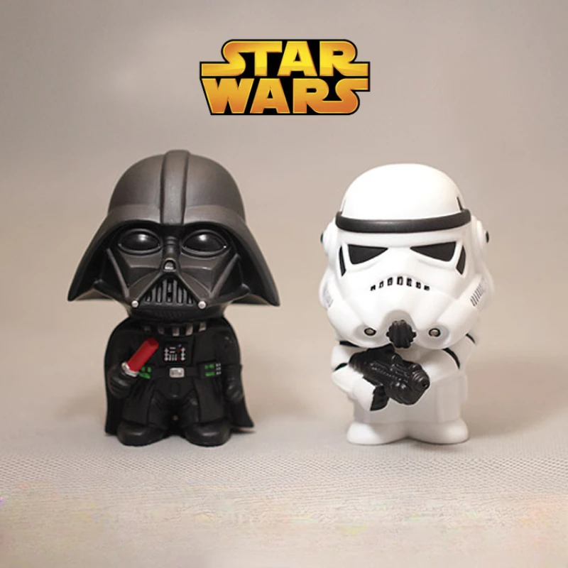 Car Ornaments Disney StarWars Anime Stormtrooper Darth Vader Action Figure Decor - £12.83 GBP