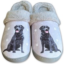 Black Lab Snugg Slippers  Pet Lovers Memory Foam House Slippers Plush Fa... - $24.99