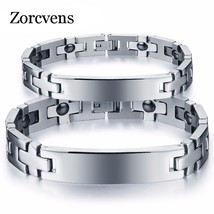 Couple bracelet stainless steel magnetic bracelet health care men women jewelry  - £15.79 GBP