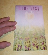 Vtg Paper Restaurant Menu Wine Drink List Jos Garneau Broadway New York Wwii Era - £27.62 GBP