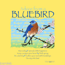 BIRD T-shirt Advice From Bluebird Nature Cotton S New NWT Yellow - $20.20