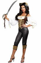 Seaworthy Pirate Vixen Buccaneer Adult Halloween Costume Women&#39;s Size Medium - £38.27 GBP