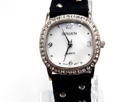 Gruen Watch Women New Battery Mother Of Pearl Dial Gem Bezel 25mm - £17.58 GBP