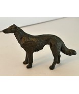 Antique Watkins Glenn, NY Whippet Greyhound Souvenir Bronze Dog Figure - $1,222.33 MXN