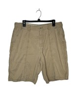 Tommy Bahamas Mens Short Relaxed Chino Pleated Expander Waist High-Rise ... - $18.80