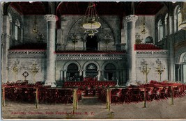 Assembly Chamber State Capitol Albany New York Postcard 1913 - £11.83 GBP