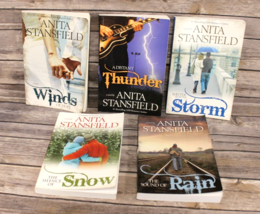 Anita Stansfield lot 5 trade paperbacks Storm Rain Snow Thunder Hope Novels-VG - £18.17 GBP