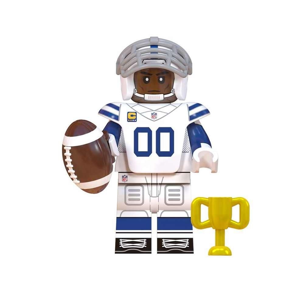 Football Player Colts Super Bowl NFL Rugby Players Minifigures Building Toy