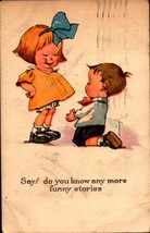 Vintage Unsigned Charles Twelvetrees POSTCARD-DO You Know Any More Stories BKC2 - £3.95 GBP