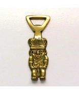 Vintage Aztec Figure Solid Brass Beer Bottle Opener - $15.30 CAD