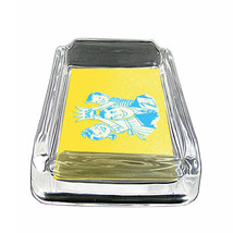Dad Father&#39;s Day D4 Glass Square Ashtray 4&quot; x 3&quot; Smoking Cigarette Bar - £39.52 GBP