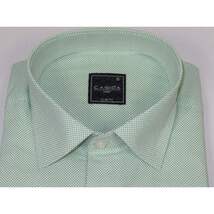 Men's Shirt, Hankie CASILA Turkey Cotton Blend 501970-07 Polka Dots Green image 5