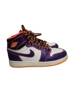 Air Jordan 1 Retro High GS Tasmanian Devil Boys Purple White Size 5Y Sne... - $99.00