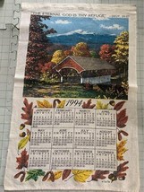 Vintage 1994 Kay Dee Calendar Linen Towel - £10.92 GBP
