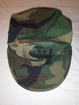 1988 Marine Corps Bdu Woodland 8 Point Utility Cap Hat Cover Small 6 3/4 - 6 7/8 - $19.43