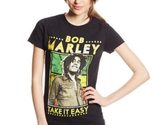 Bob Marley Take It Easy Juniors T-Shirt, Black, Large - $21.51