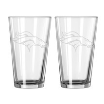 Denver Broncos Glass Pint Frost Design 2 Piece Set - $55.99