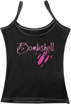 Large Womans Black BOMBSHELL Tank Top Military Uniform Ladies Shirt 4703 L - $10.99