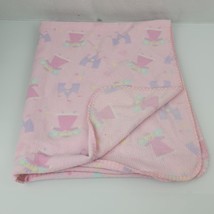 Circo Fairy Princess Angel Castle Pink Purple Microfleece Baby Girl Blanket - $49.49