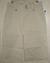 Nwt Womens / Juniors Gap &quot;Low Rise Corpped&quot; New Sly Stone Beige Capris Size 1 - £20.11 GBP