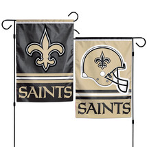 New Orleans Saints Flag 12x18 Garden Style 2 Sided - $810.65 MXN