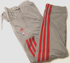2012 Adidas NBA Houston Rockets Warm Up Gray Breakaway Pants 3XL Length +6 - £47.93 GBP