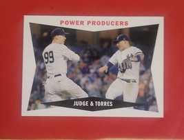 2020 Topps Heritage Aaron Judge Gleyber Torres Power Producers #60CC-JT - £2.35 GBP