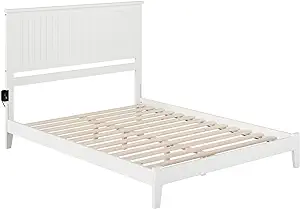 AFI, Nantucket, Low Profile Wood Platform Bed, Queen, White - £644.36 GBP