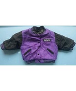 American Girl Jacket Size M Purple Black Varsity Letter Style Jacket 199... - €17,64 EUR