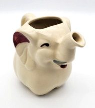 Vintage Shawnee Pottery Elephant Creamer Pitcher 5&quot; Tall VG Condition Trunk Up - £18.50 GBP