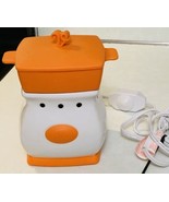 Velata Fun Fondue Warmer Clementine Curve Orange By Scentsy 2012 Tested - $23.36