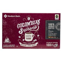 Member&#39;s Mark Colombian Supremo Coffee 100 to 200 Keurig K cups FREE SHIPPING - £39.24 GBP+