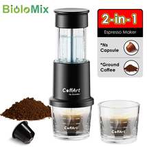 BioloMix 2-in-1 Portable Manual Espresso Coffee Maker - Compatible with ... - $828.69 MXN+