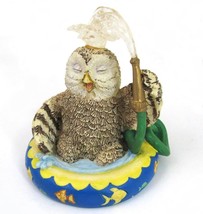 Lil Whoots Figurine Splashing Owl Around Summer Owlebration Hamilton Collection - $12.86