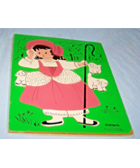Vintage Wooden Playskool Puzzle-Little Bo Peep-185-25 - $13.72 CAD