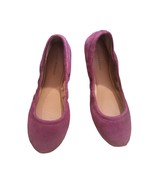Lucky Brand Slip On Flats Erin 7 1/2M Womens Burgundy Leather Upper Shoes - £20.43 GBP