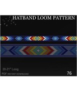 Delica Beads Hatband Pattern No.76 - 2 Variant Beaded Hatband Cowboy Hat... - $4.00